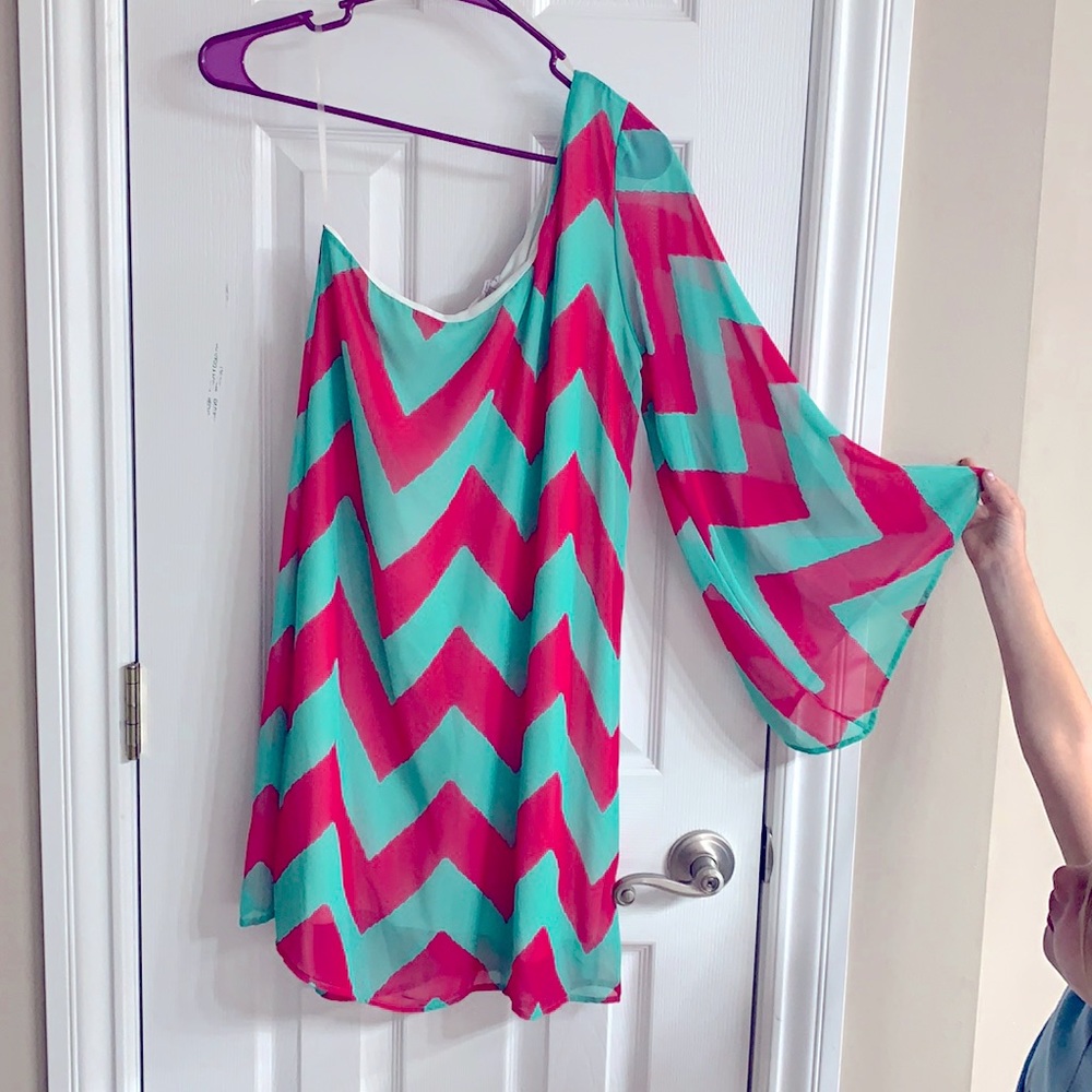One shoulder dress